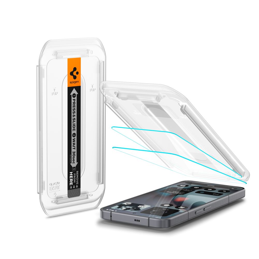 Spigen Glas.TR EZ Fit Hærdet glas 2-pakke til ingenting Telefon 3 - Transparent