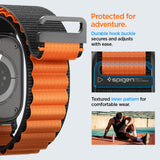 Spigen WBF1 rem til Apple Watch 44 / 45 / 46 / 49 mm - sort og orange