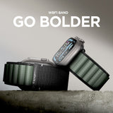 Strap Spigen WBF1 Strap til Apple Watch 44 / 45 / 46 / 49 mm - sort og grøn