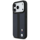BMW M Perforeret Stripe Logo MagSafe Case til iPhone 17 Pro - Navy Blue