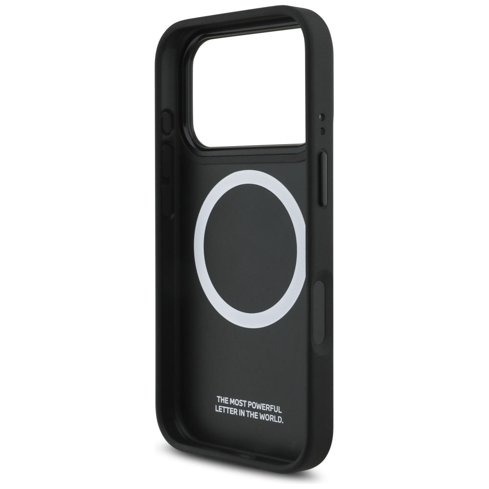 BMW M Perforeret Stripe Logo MagSafe Case til iPhone 17 Pro - Navy Blue