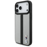 BMW M Perforeret Stripe Logo MagSafe Case til iPhone 17 Pro Max - Grå