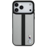 BMW M Perforeret Stripe Logo MagSafe Case til iPhone 17 Pro Max - Grå