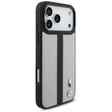 BMW M Perforeret Stripe Logo MagSafe Case til iPhone 17 Pro Max - Grå
