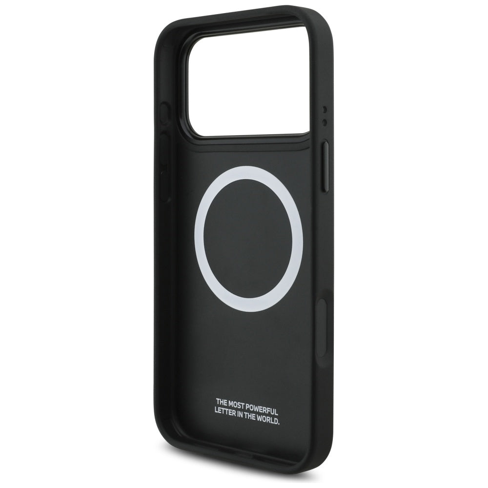 BMW M Perforeret Stripe Logo MagSafe Case til iPhone 17 Pro Max - Grå