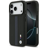 BMW M Perforeret Stripe Logo MagSafe Case til iPhone 17 Pro - Blå
