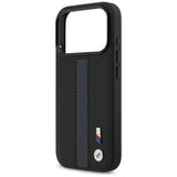 BMW M Perforeret Stripe Logo MagSafe Case til iPhone 17 Pro - Blå