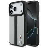 BMW M Perforeret Stripe Logo MagSafe Case til iPhone 17 Pro - Grå