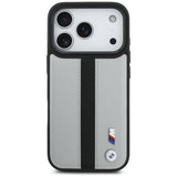 BMW M Perforeret Stripe Logo MagSafe Case til iPhone 17 Pro - Grå