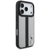 BMW M Perforeret Stripe Logo MagSafe Case til iPhone 17 Pro - Grå