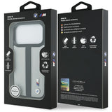BMW M Perforeret Stripe Logo MagSafe Case til iPhone 17 Pro - Grå