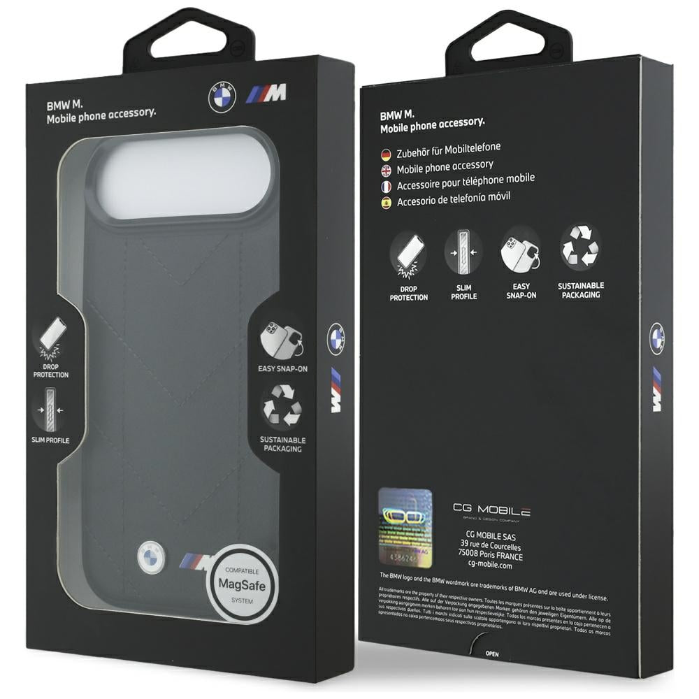BMW M Quilted Logo MagSafe Case til iPhone 17 Air - sort