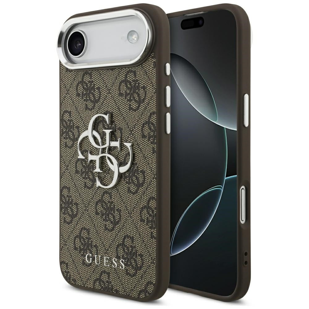 Guess 4G Big 4G Classic Logo Case til iPhone 17 Air - brun og sølv