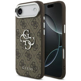 Guess 4G Big 4G Classic Logo Case til iPhone 17 Air - brun og sølv