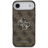 Guess 4G Big 4G Classic Logo Case til iPhone 17 Air - brun og sølv