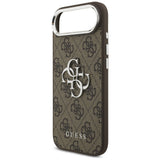 Guess 4G Big 4G Classic Logo Case til iPhone 17 Air - brun og sølv