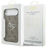 Guess 4G Big 4G Classic Logo Case til iPhone 17 Air - brun og sølv