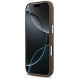 Guess 4G Big 4G Classic Logo-hylster til iPhone 17 Pro brun - sølv