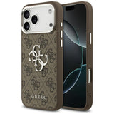 Guess 4G Big 4G Classic Logo Case til iPhone 17 Pro Max Brunt - Sølv