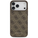 Guess 4G Classic Case til iPhone 17 Pro Max - Brunt