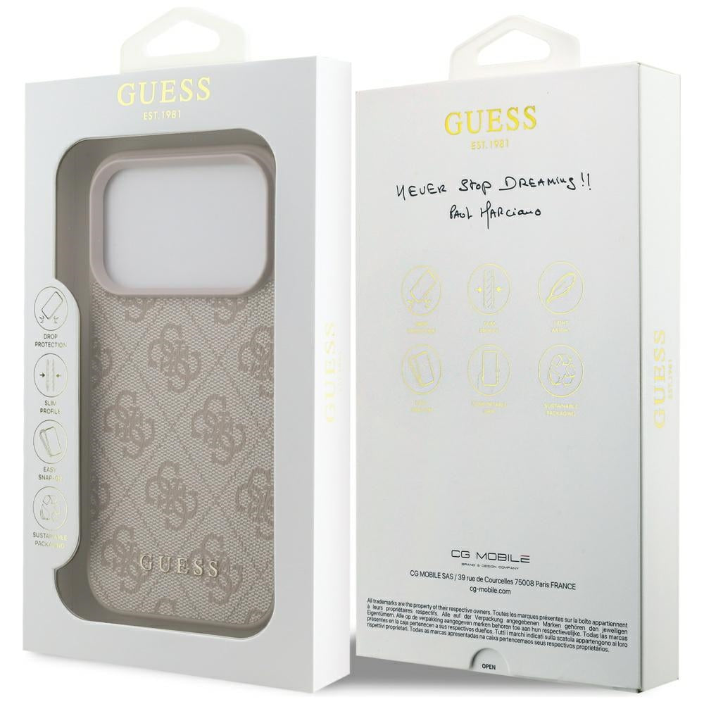 Guess 4G Classic Case for iPhone 17 Pro - Pink