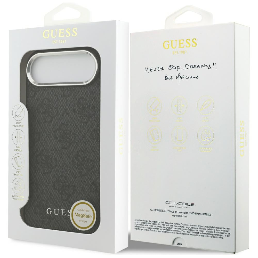 Guess 4G Classic Logo MagSafe-hylster til iPhone 17 Air - sort