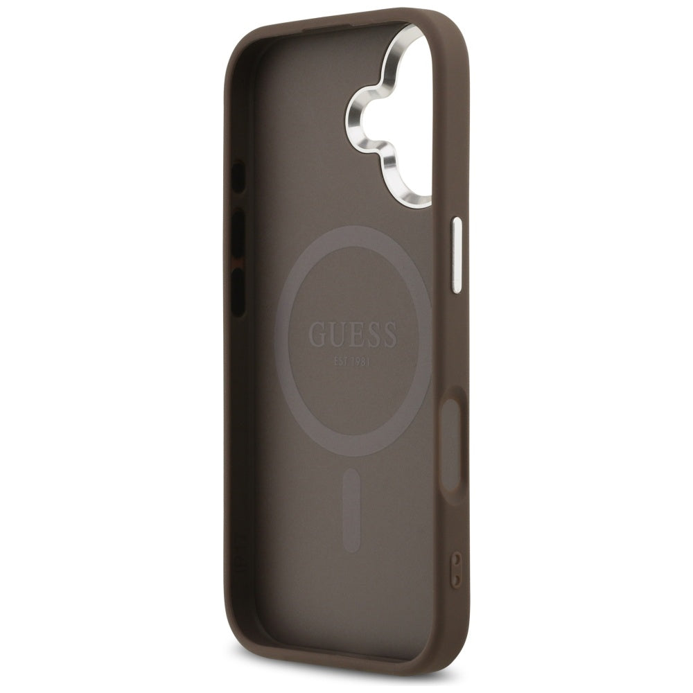 Guess 4G Classic Logo MagSafe-hylster til iPhone 17 - brun