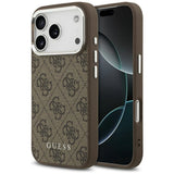 Guess 4G Classic Logo MagSafe case for iPhone 17 Pro - brown