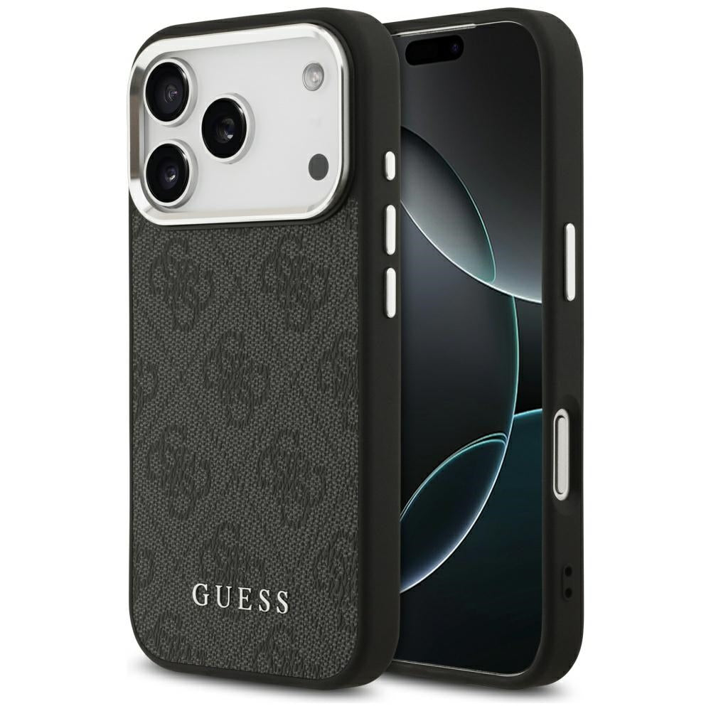Guess 4G Classic Logo MagSafe-hylster til iPhone 17 Pro - sort