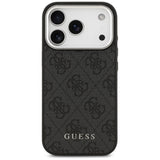 Guess 4G Classic Logo MagSafe-hylster til iPhone 17 Pro - sort