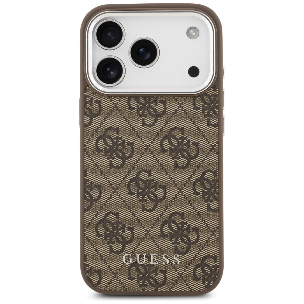 Guess 4G Classic Logo MagSafe Case for iPhone 17 Pro Max - Brown