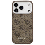 Guess 4G Classic Logo MagSafe Case for iPhone 17 Pro Max - Brown