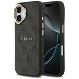 Guess 4G PU Classic Logo MagSafe case for iPhone 17 - black