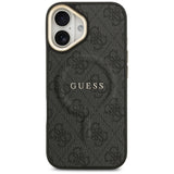 Guess 4G PU Classic Logo MagSafe case for iPhone 17 - black