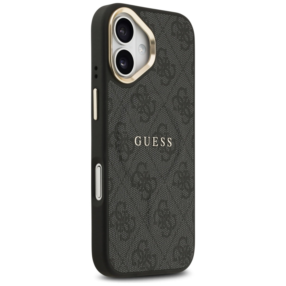 Guess 4G PU Classic Logo MagSafe case for iPhone 17 - black