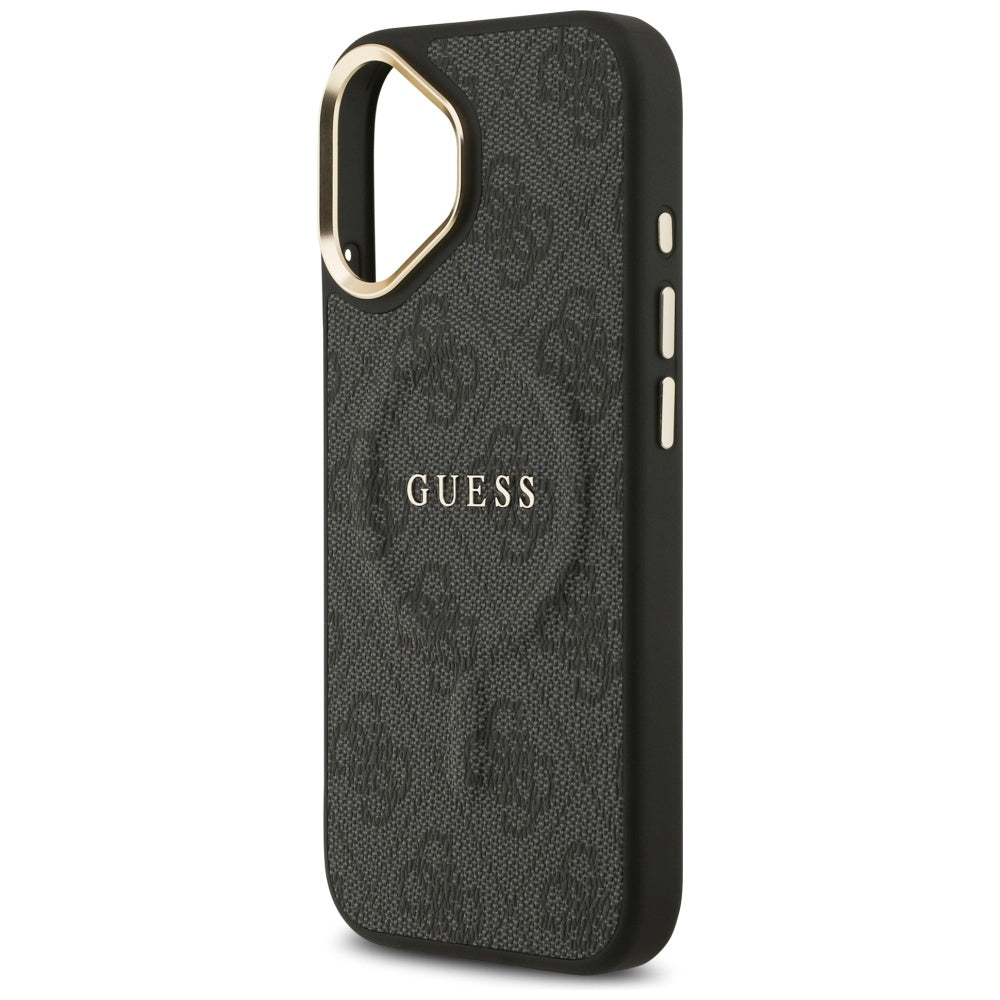 Guess 4G PU Classic Logo MagSafe case for iPhone 17 - black