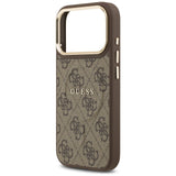 Guess 4G PU Classic Logo MagSafe Case til iPhone 17 Pro - Brunt
