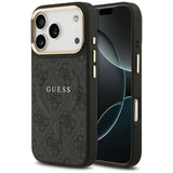 Guess 4G PU Classic Logo MagSafe case for iPhone 17 Pro - black