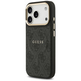 Guess 4G PU Classic Logo MagSafe case for iPhone 17 Pro - black