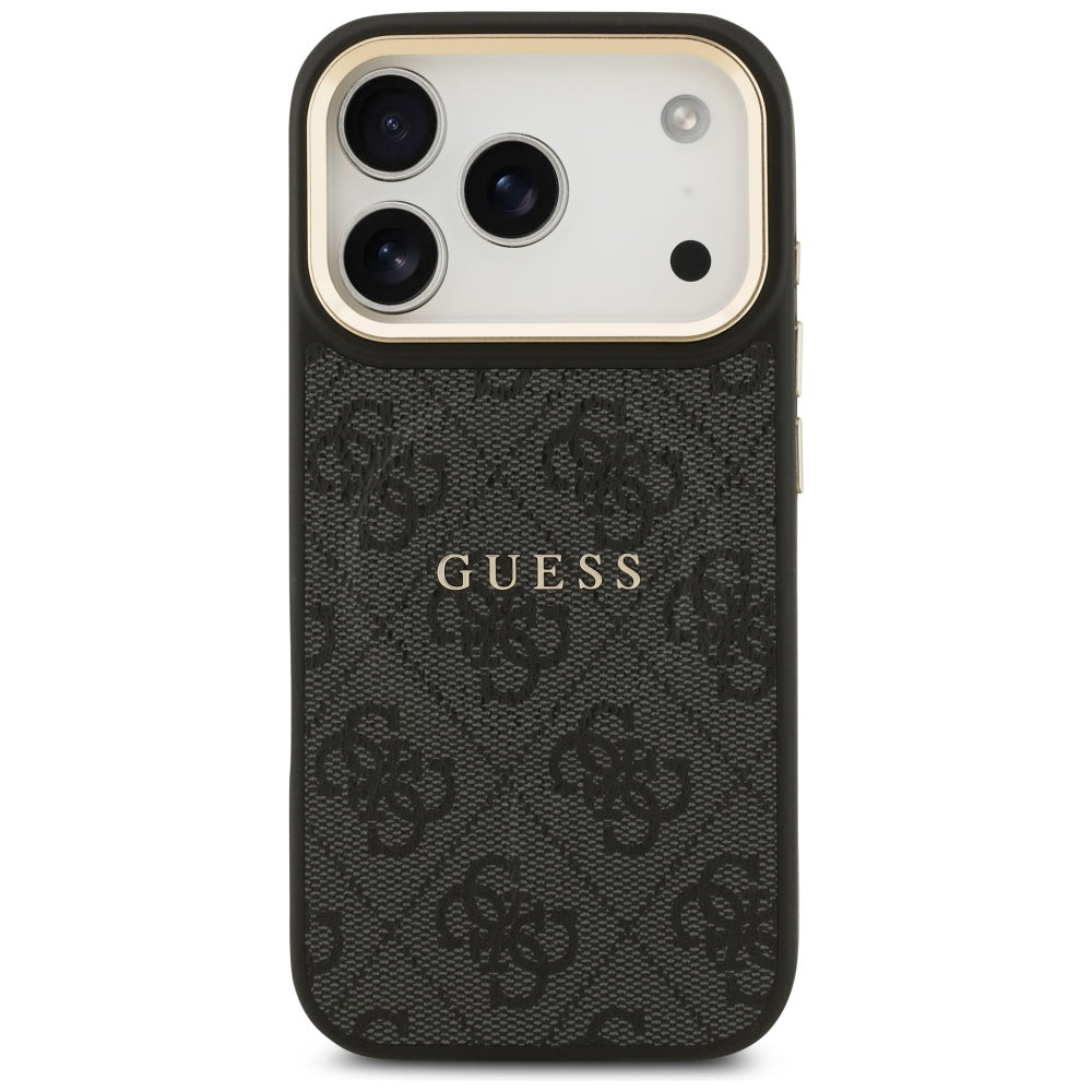 Guess 4G PU Classic Logo MagSafe case for iPhone 17 Pro - black