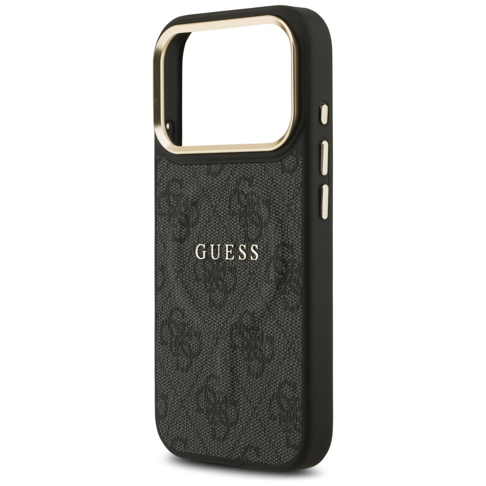 Guess 4G PU Classic Logo MagSafe case for iPhone 17 Pro - black