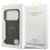 Guess 4G PU Classic Logo MagSafe case for iPhone 17 Pro - black