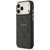 Guess 4G PU Classic Logo MagSafe case for iPhone 17 Pro Max - black