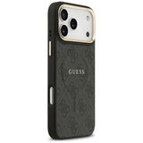 Guess 4G PU Classic Logo MagSafe case for iPhone 17 Pro Max - black