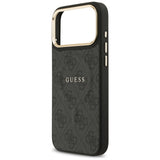 Guess 4G PU Classic Logo MagSafe case for iPhone 17 Pro Max - black