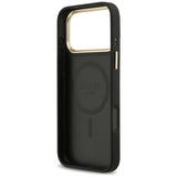 Guess 4G PU Classic Logo MagSafe case for iPhone 17 Pro Max - black