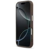 Guess 4G Triangle Logo MagSafe-hylster til iPhone 17 Pro - brun