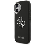 Guess Grained Big 4G Classic Logo-hylster til iPhone 17 - sort