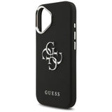 Guess Grained Big 4G Classic Logo-hylster til iPhone 17 - sort