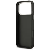 Guess Grained Big 4G Classic Logo-hylster til iPhone 17 Pro Max - sort